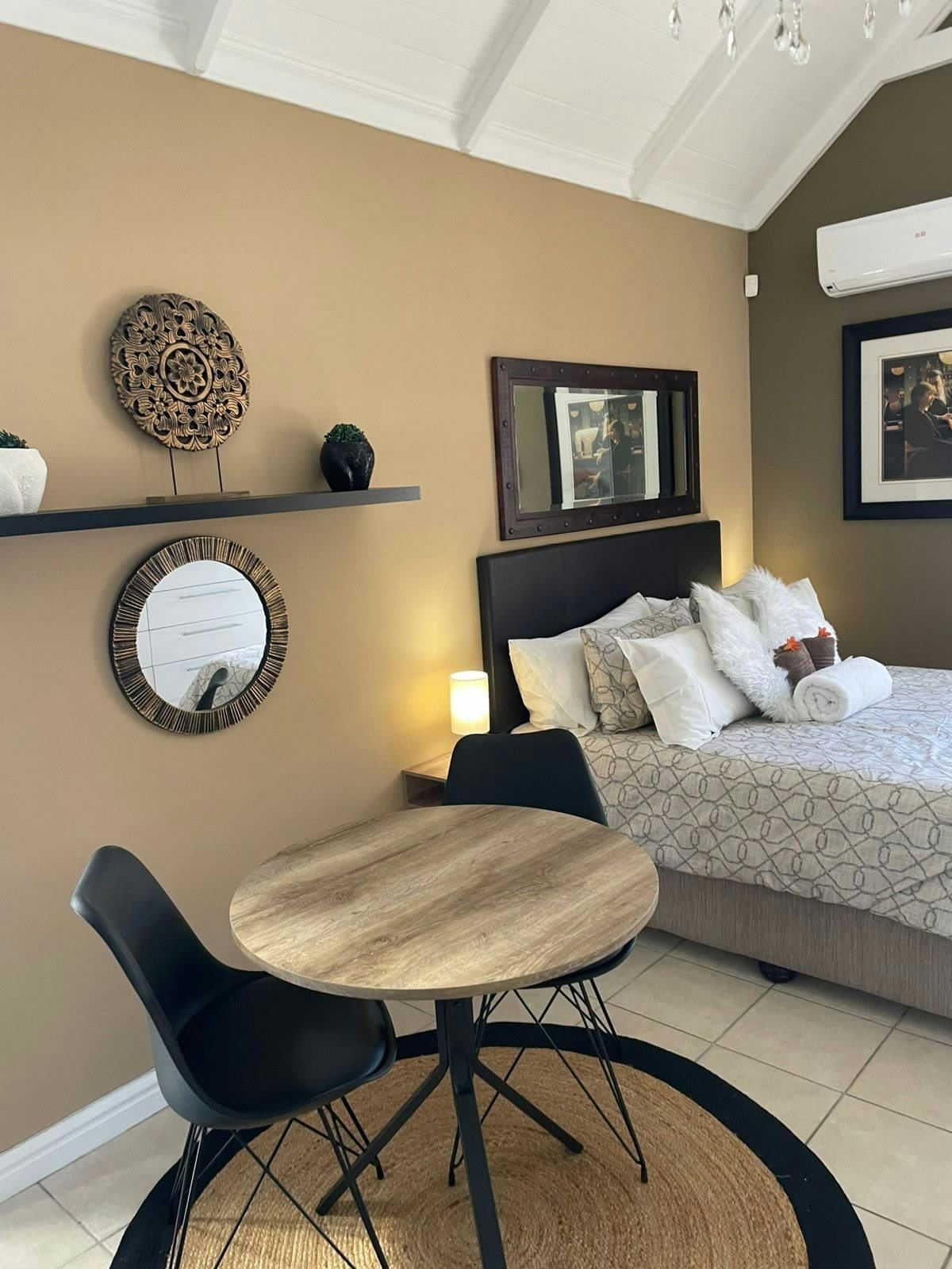 Bed and table