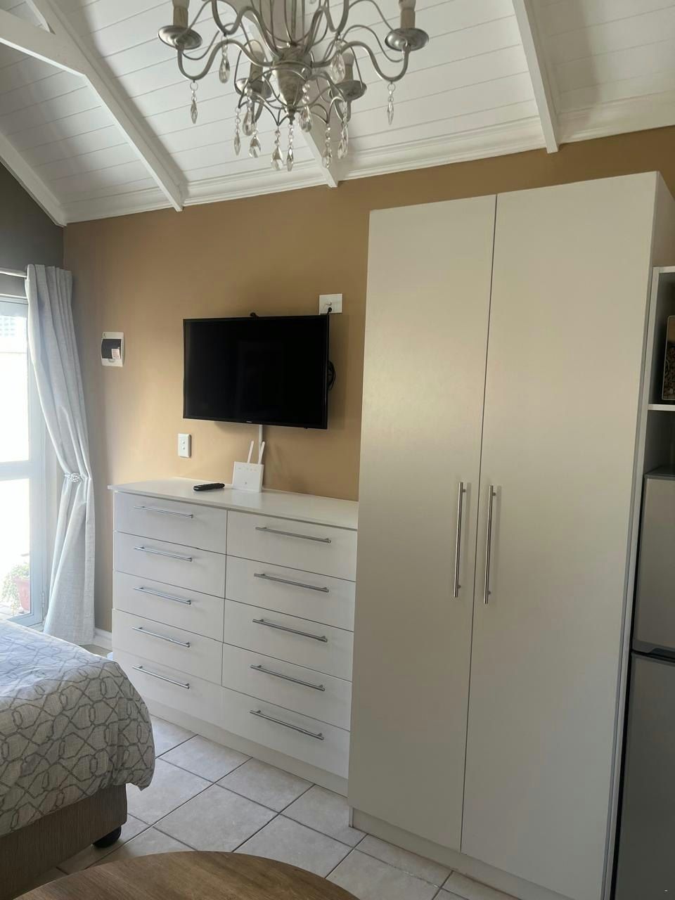 TV and wardrobe